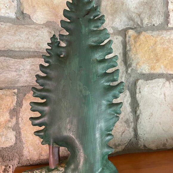 Vtg 1994 Santa's Best Christmas In Vermont Hand Painted Trees Christmas 12"x6" - Picture 6 of 9